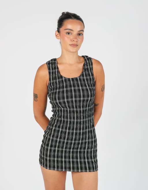 Vintage Kookai XS woven mini dress in black, 4 of 4
