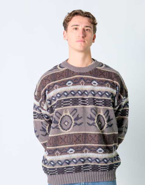Vintage  L Knit Sweatshirt Black - view 1