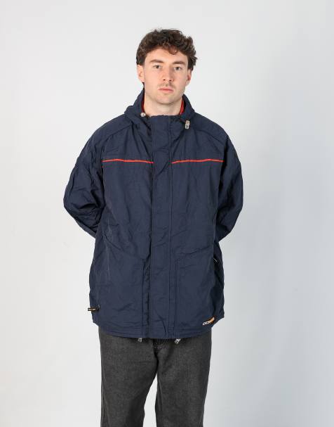 Vintage  l rain jacket in navy blue - view 1