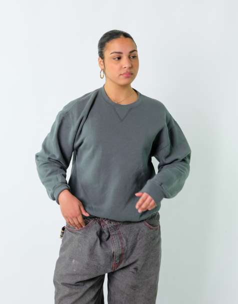 Vintage  L Sweatshirt Dark Green - view 1
