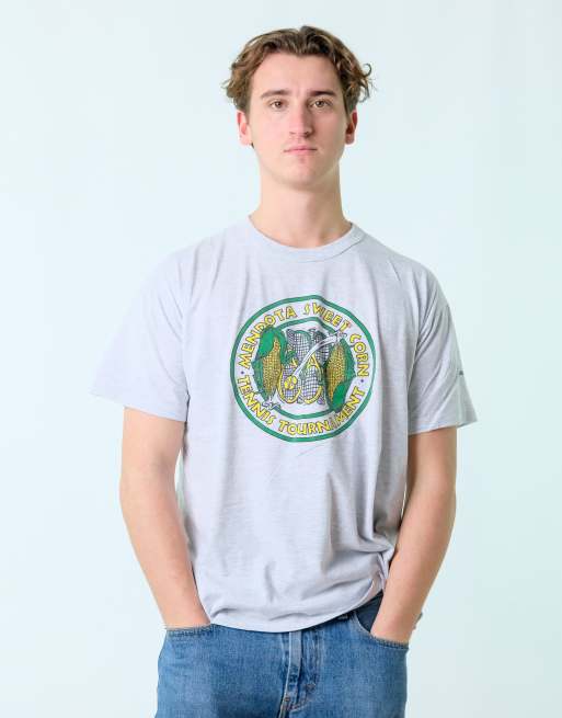 Vintage  L T-Shirt Grey