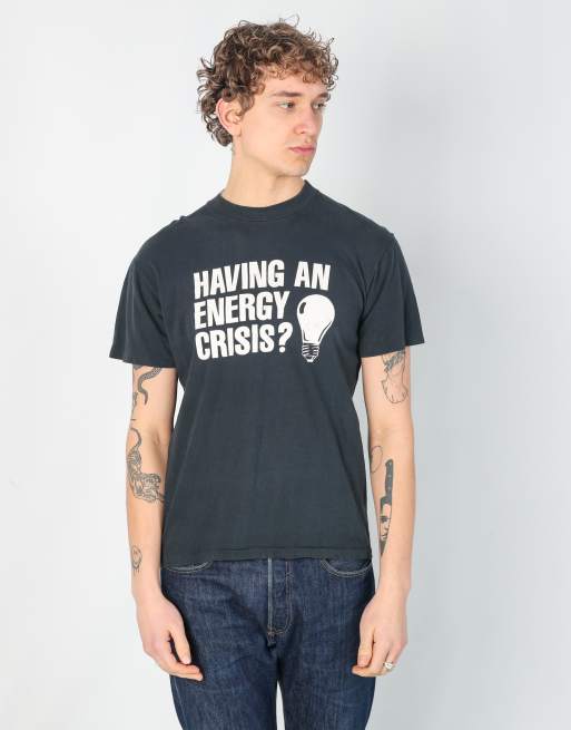 Vintage  l t-shirt in black