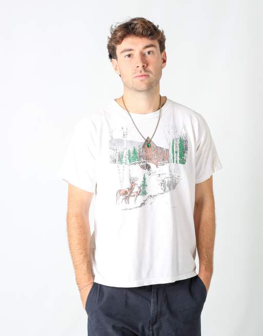Vintage  l t-shirt in cream