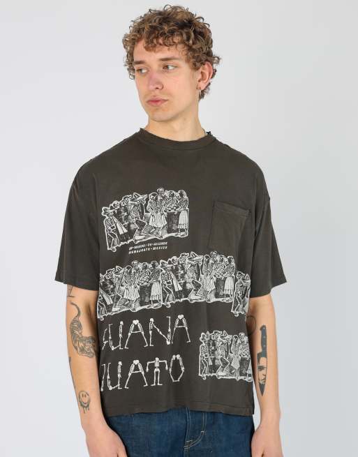 Vintage  l t-shirt in dark green
