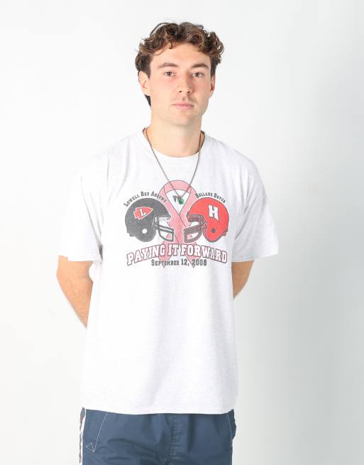 Vintage  l t-shirt in grey