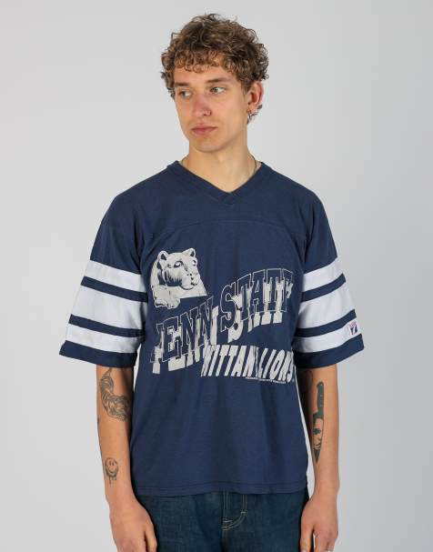 Vintage  l t-shirt in navy blue - view 1