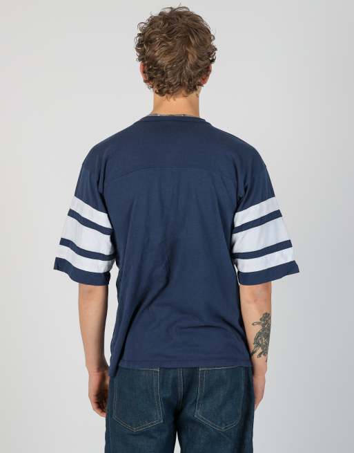 Vintage  l t-shirt in navy blue, 3 of 4