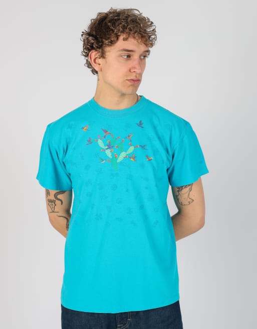 Vintage  l t-shirt in turquoise, 2 of 4