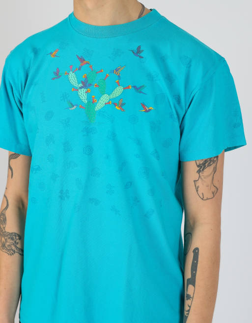 Vintage  l t-shirt in turquoise, 4 of 4