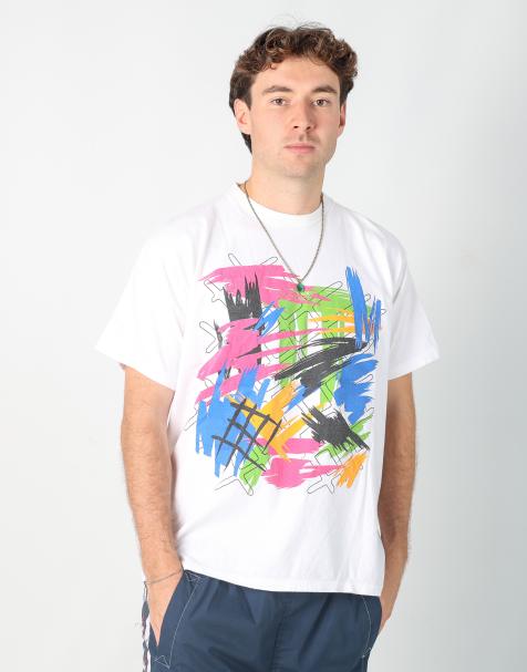 Vintage  l t-shirt in white - view 1