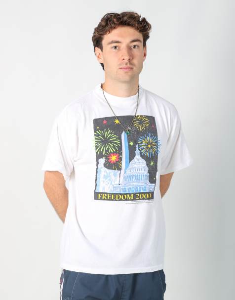 Vintage  l t-shirt in white - view 1