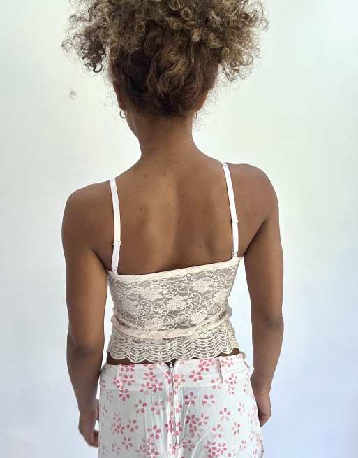 Vintage lace cami in pink, 2 of 4