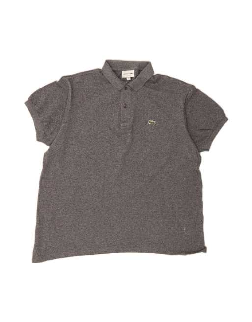 Vintage Lacoste Classic Fit Polo Shirt Size 7 2XL In Grey Flecked