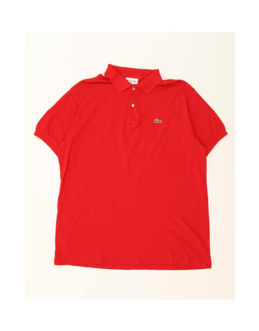 Vintage Lacoste Classic Fit Polo Shirt Size 7 2XL In Red