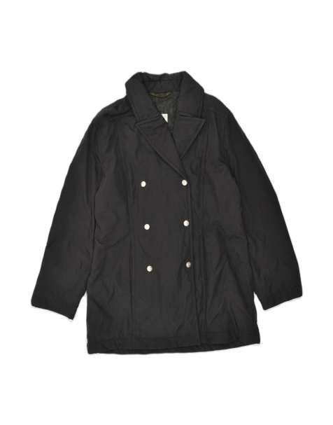 Vintage Lacoste Double Breasted Coat Size 42 Large In Black - view 1