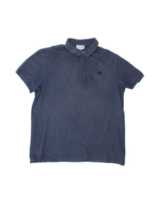 Vintage Lacoste Fit Polo Shirt Size 7 2XL In Blue