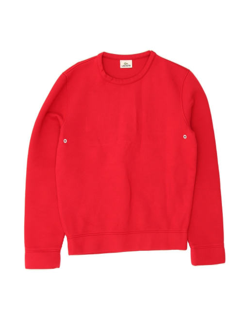 Vintage Lacoste Graphic Sweatshirt Jumper Size 3 Small In Red