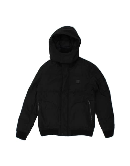 Vintage Lacoste Hooded Padded Jacket It 48 Medium In Blue