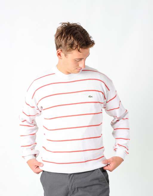 Vintage Lacoste l knit sweatshirt in ivory