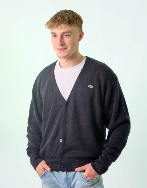 Vintage Lacoste L Knit Sweatshirt Navy Blue