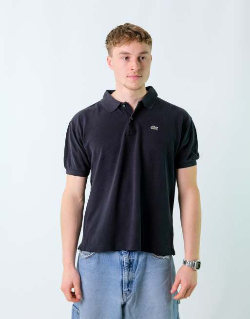 Vintage Lacoste L T-Shirt Black Polo