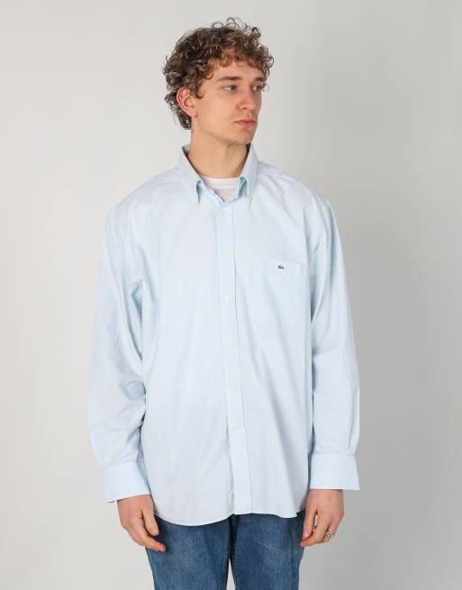 Vintage Lacoste m long sleeve shirt in light blue