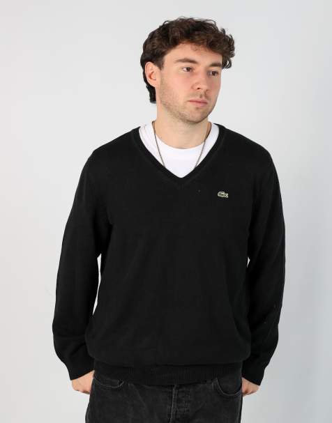 Vintage Lacoste m sweatshirt in black - view 1