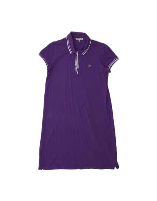 Vintage Lacoste Polo Dress Size 38 Medium In Purple