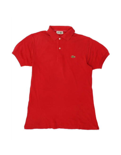 Vintage Lacoste Polo Shirt Size 3 Medium In Red