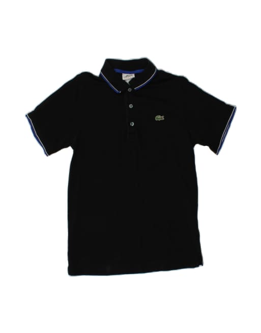 Vintage Lacoste Polo Shirt Size 3 Small In Black