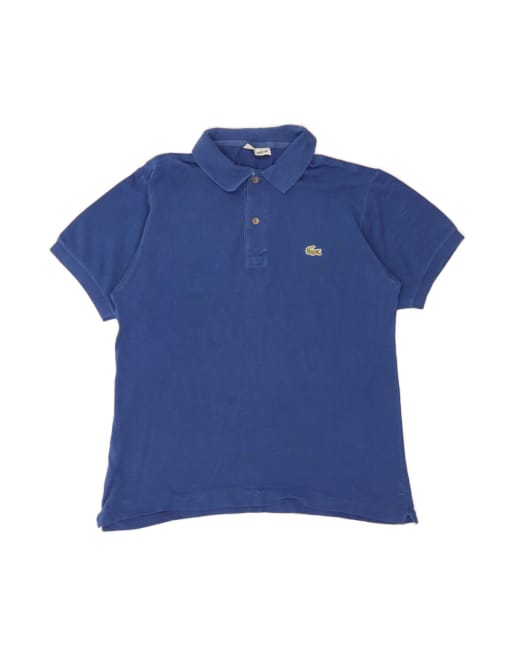Vintage Lacoste Polo Shirt Size 3 Small In Blue