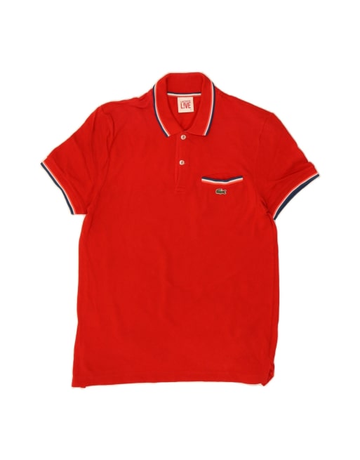 Vintage Lacoste Polo Shirt Size 3 Small In Red