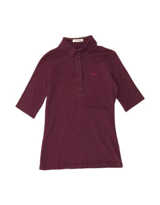 Vintage Lacoste Polo Shirt Size 38 Medium In Purple