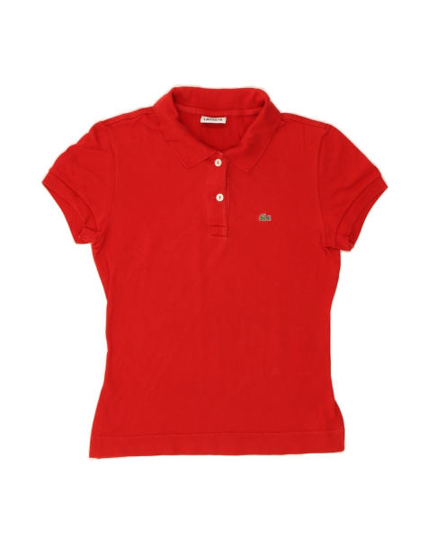Vintage Lacoste Polo Shirt Size 38 Medium In Red - view 1