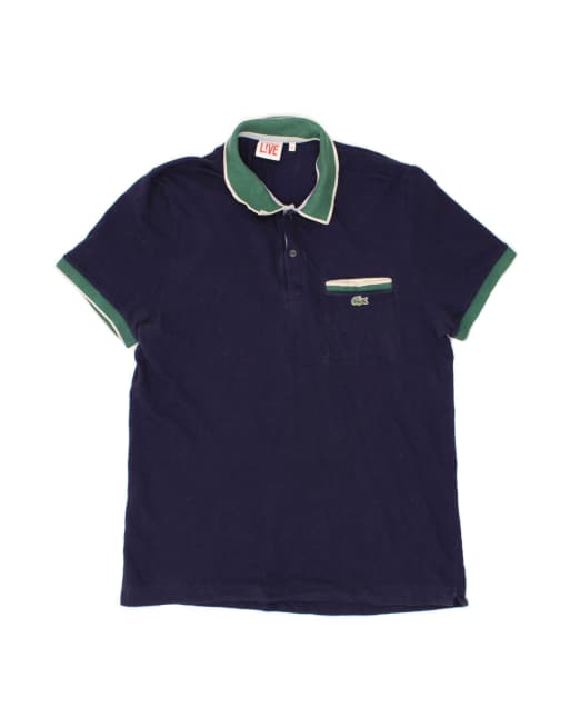 Vintage Lacoste Polo Shirt Size 4 Medium In Blue