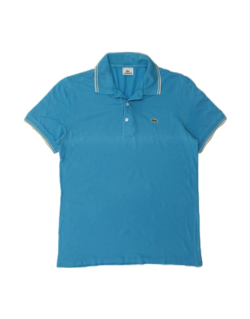 Vintage Lacoste Polo Shirt Size 4 Medium In Blue