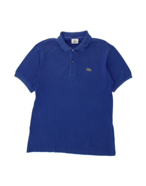 Vintage Lacoste Polo Shirt Size 4 Medium In Blue - view 1