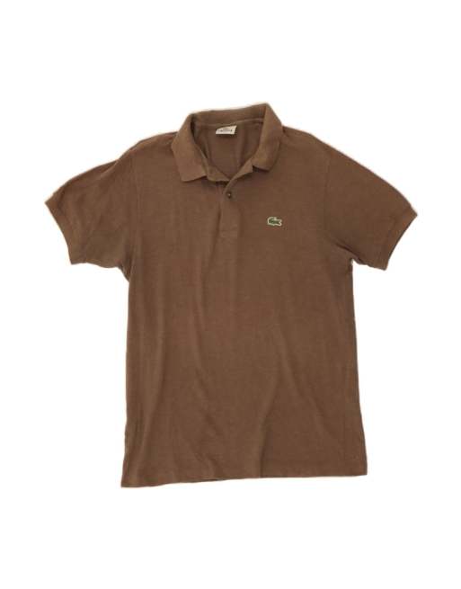 Vintage Lacoste Polo Shirt Size 4 Medium In Brown