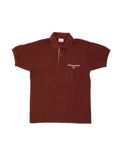 Vintage Lacoste Polo Shirt Size 4 Medium In Maroon