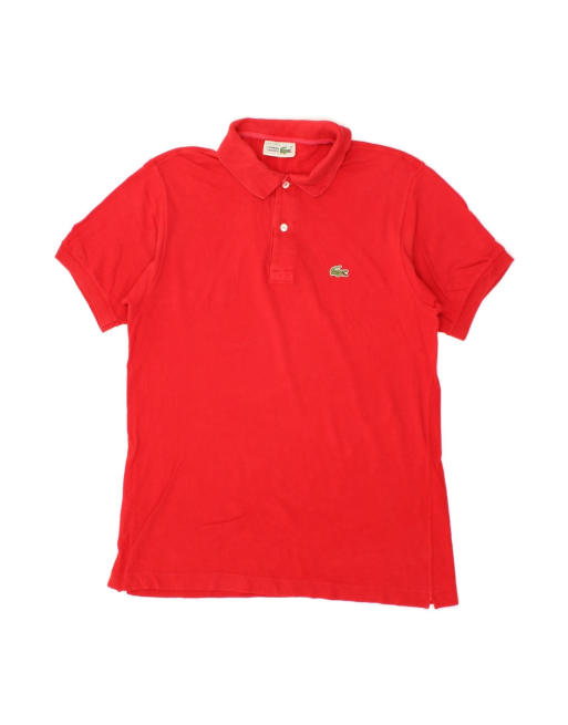 Vintage Lacoste Polo Shirt Size 4 Medium In Red