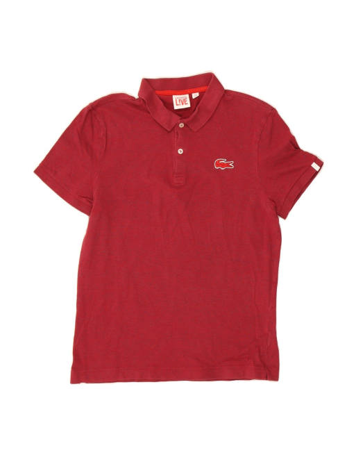 Vintage Lacoste Polo Shirt Size 4 Medium In Red
