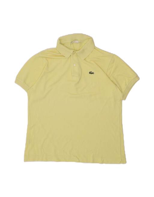 Vintage Lacoste Polo Shirt Size 4 Medium In Yellow