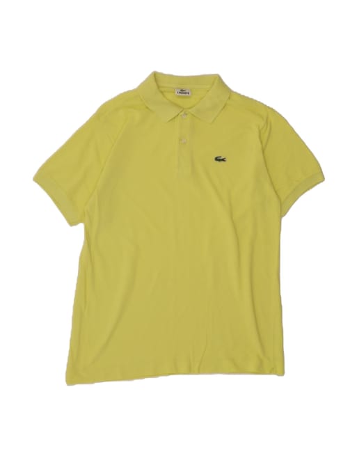 Vintage Lacoste Polo Shirt Size 4 Medium In Yellow