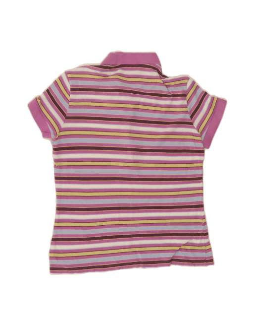 Vintage Lacoste Polo Shirt Size 40 Medium In Pink Striped, 2 of 4