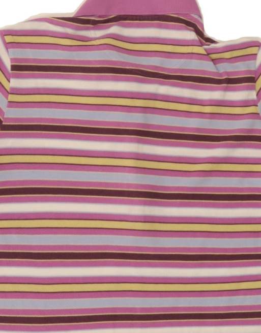 Vintage Lacoste Polo Shirt Size 40 Medium In Pink Striped, 4 of 4
