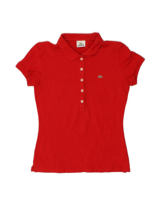 Vintage Lacoste Polo Shirt Size 40 Medium In Red