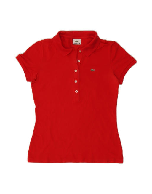 Vintage Lacoste Polo Shirt Size 40 Medium In Red