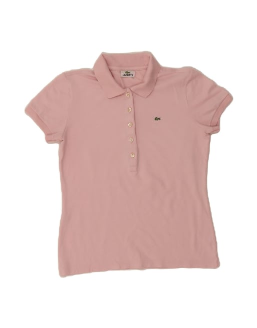 Vintage Lacoste Polo Shirt Size 42 Large In Pink