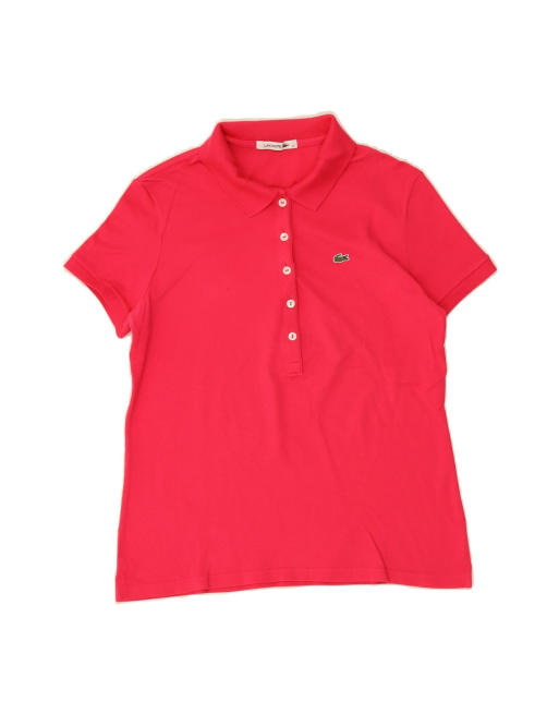 Vintage Lacoste Polo Shirt Size 42 Large In Pink