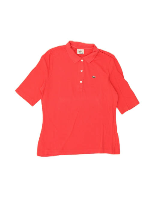 Vintage Lacoste Polo Shirt Size 42 Large In Red
